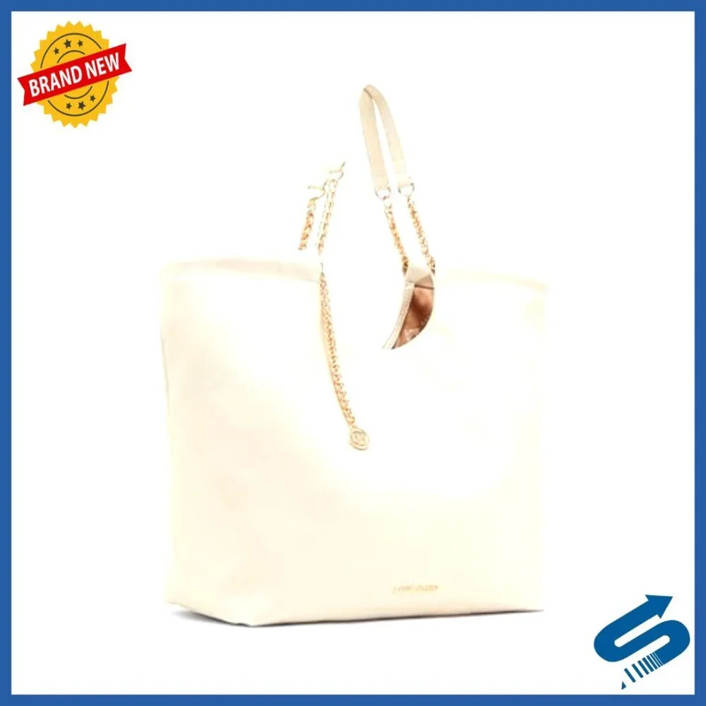 Medium Quilted Tote with Chain Strap for Work and Travel